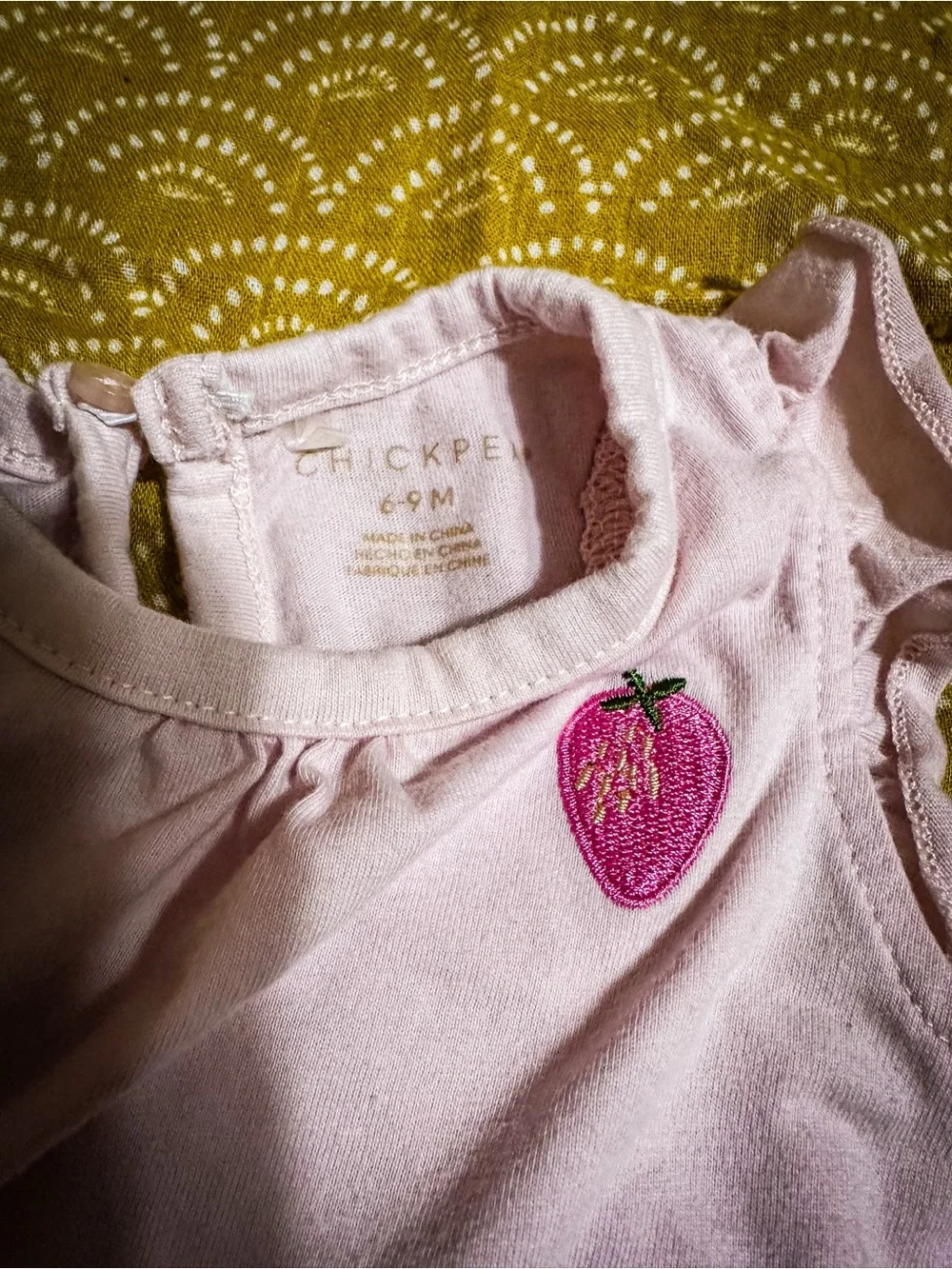 chick pea Girls' Pink & White Rainbow Heart Romper Trio